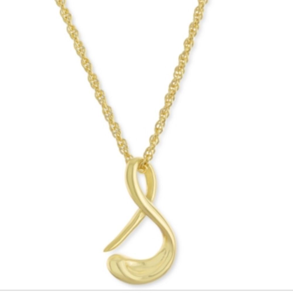NWTGiani Bernini S Initial 18 Pendant Necklace in 18k GoldPlated Sterling Silver